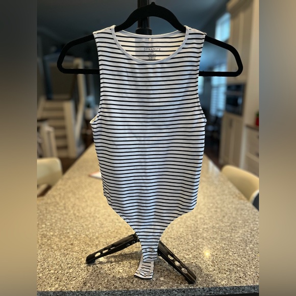 Dynamite ~ black and white body suit - Picture 1 of 3